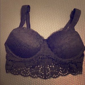 Worn once! Victoria’s Secret black lace bralette